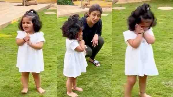 शिल्पा शेट्टी की 2 साल की बेटी समिषा ने देखी ज़ख्मी चिड़िया, हाथ जोड़कर गाने लगीं गायत्री मंत्र, प्यारा वीडियो