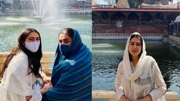 उज्जैन के महाकालेश्वर मंदिर पहुंची सारा अली खान, अमृता सिंह भी आईं नजर!