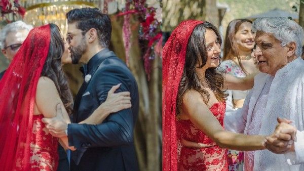 बहू शिबानी दांडेकर के साथ डांस करते दिखे जावेद अख्तर, फरहान अख्तर की शादी से प्यारी तस्वीरें वायरल!