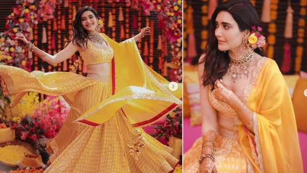 Pics: मेहंदी की रस्म के दौरान बेहद खूबसूरत नज़र आईं करिश्मा तन्ना, होने वाले पति वरूण बंगेरा ने किया डांस