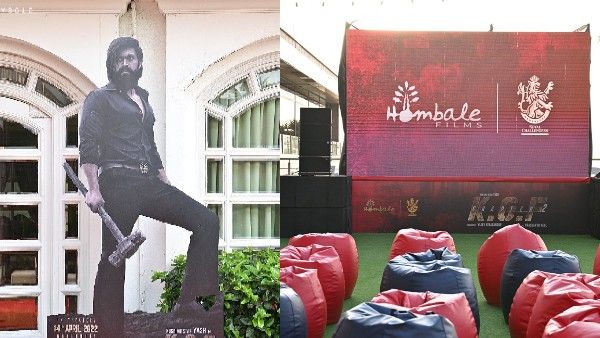 IPL टीम 'आरसीबी' के लिए 'केजीएफ चैप्टर 2' का स्पेशल प्रीमियर, बायो बबल में हैं सभी खिलाड़ी!