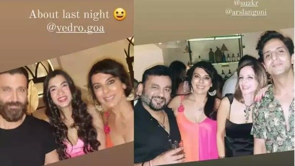 Pics: ऋतिक रोशन ने गर्लफ्रेंड सबा आज़ाद, Ex wife सुज़ैन खान और उनके बॉयफ्रेंड अर्सलान के साथ की पार्टी