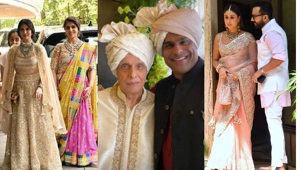 एक दूजे के हुए रणबीर कपूर- आलिया भट्ट: सैफ अली खान के साथ पहुंची करीना, पगड़ी पहने दिखे महेश भट्ट- PICS
