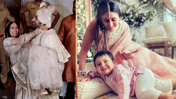 रणबीर - आलिया वेडिंग Inside Pics और वीडियो: आलिया को गोद में उठाया, जयमाला के लिए झुके, सबसे छोटे बाराती जेह