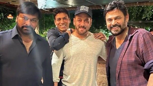 फोटो में देखिए सलमान खान का जलवा, देर रात मेगास्टार चिरंजीवी- वेंकटेश के साथ जमकर पार्टी