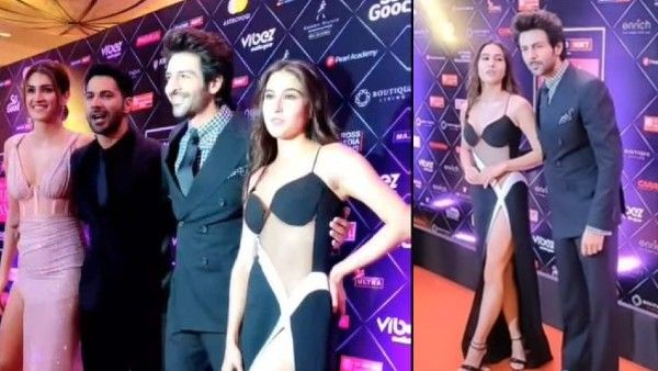 कार्तिक आर्यन के साथ फोटो खिंचवाते हुए Awkward दिखीं सारा अली खान, तेज़ी से कार्तिक से दूर भागीं, Viral Video