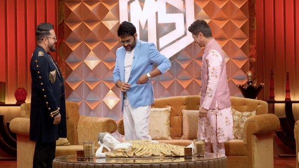मीका दी वोटी ग्रांड प्रीमियर: कपिल शर्मा ने मीका सिंह को लगाया काला टीका और यूं शुरू हुई दुल्हन की खोज