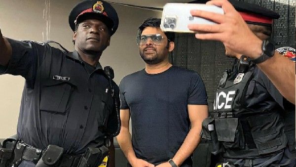 कनाडा पुलिस के बीच घिरे नजर आए कपिल शर्मा, फैंस बोले 'सेल्फी ले रहे हैं, डर क्यों रहे हो'