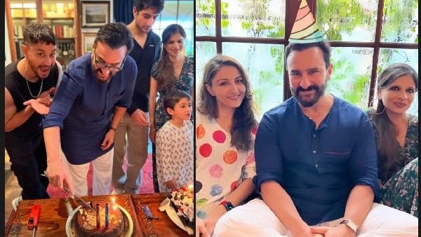 सैफ अली खान के 52वें जन्मदिन की तस्वीरें: नन्हें तैमूर और जेह के साथ भईया इब्राहिम, साथ में दिखीं सबा - सोहा