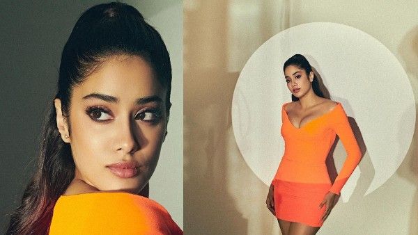 जाह्नवी कपूर ने ऑरेंज शॉर्ट ड्रेस में लगाया ग्लैमर का तड़का, दिखाया क्यों फैशन गेम में हैं नंबर 1