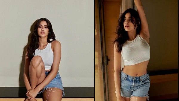 जाह्नवी कपूर ने टॉप और शॉर्ट्स में बरपाया कहर, छा गया एक्ट्रेस का LOOK
