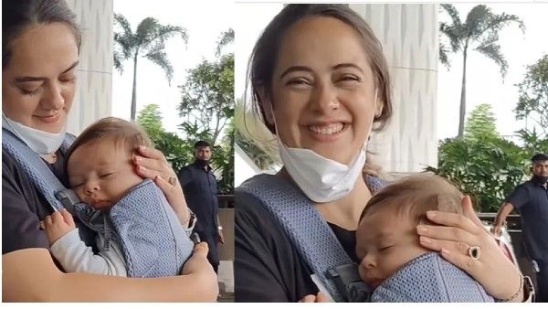 मां हेजल कीच की गोदी में सोता हुआ क्रिकेटर युवराज सिंह का बेटा, फैंस ने बोला- छोटा युवराज