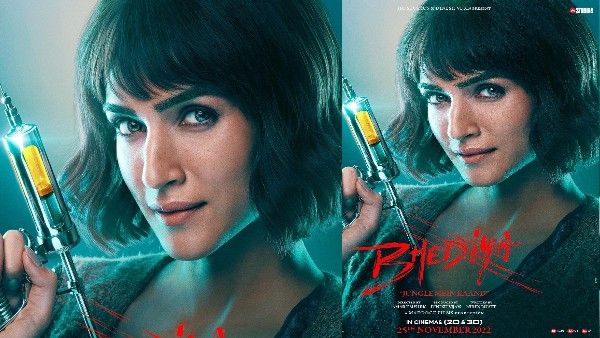 Bhediya Poster- मिलिए भेड़िया की डॉक्टर से, कृति सैनन ने अपने लुक से चौंकाया!