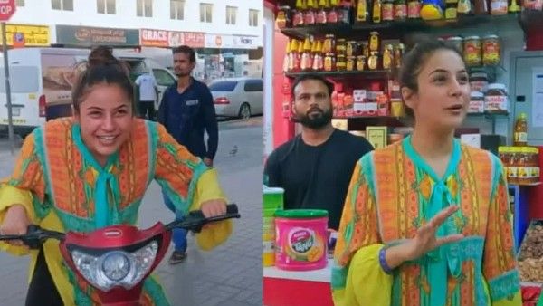 Shehnaaz Gill Dubai VIDEO : 48 घंटे में शहनाज ने जीता दिल, फैंस के साथ जमीन पर बैठी, चलाई बाइक