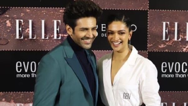Kartik Aaryan Deepika Padukone together: कार्तिक आर्यन - दीपिका पादुकोण की फिल्म की अटकलें तेज़, वायरल तस्वीर