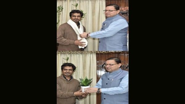 सीएम पुष्कर सिंह धामी ने नवाजुद्दीन सिद्दीकी का किया स्वागत, घर में डिनर का दिया न्योता