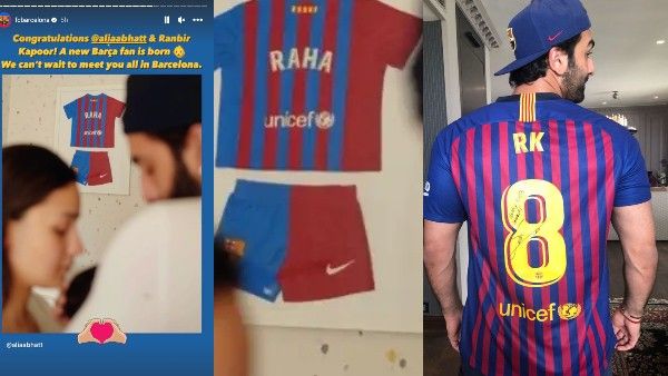 FC Barcelona welcome Raha Kapoor: रणबीर कपूर की बेटी राहा कपूर का हुआ इंटरनेशल स्वागत, देखिए तस्वीर