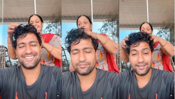 विकी कौशल ने मम्मी कौशल के हाथों से करवाई चंपी, वीडियो देख कैटरीना कैफ ने भी किया रिएक्ट, आप भी कह देंगे Awww