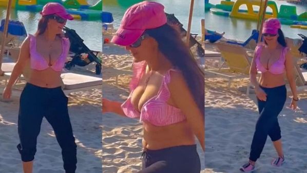 Ameesha Patel Video: ब्रालेट पहने ऐसा गेम खेल रही थी ये हसीना, कोई देखता रहा हरकतें तो किसी ने बना लिया वीडियो