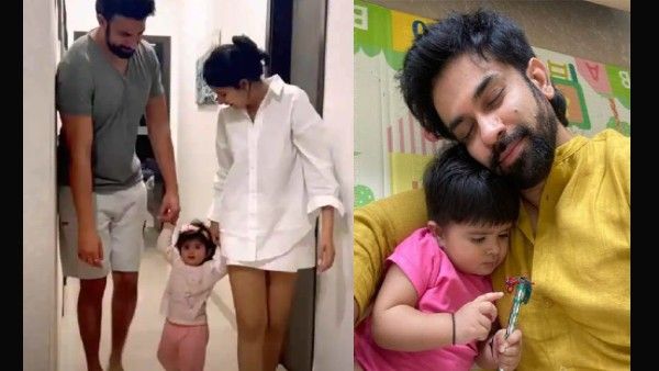 बेटी लिए साथ आए Charu Asopa-Rajeev Sen! पापा की गोद में नजर आई जियाना