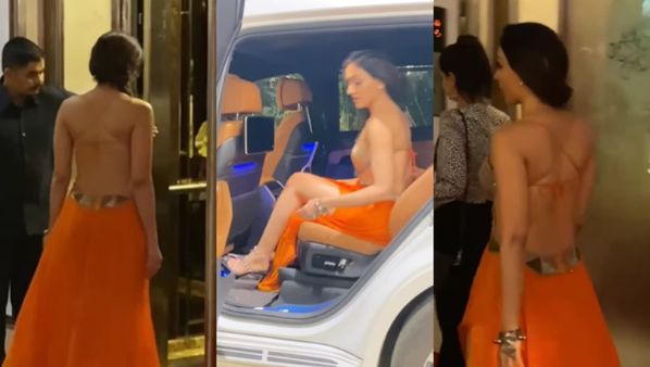 एक तो बैकलेस ऊपर से धागे से भी पलती थी डोरी, नारंगी हसीना को देख लोग बोले- उर्फी तो सिर्फ बदनाम है लेकिन ये...