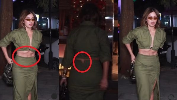 नहीं थम रहा भूमि का ट्रांसफॉर्मेशन, अब पेट देख लोगों ने पकड़ लिया सिर, पीछे से सड़क पर खुल गई स्कर्ट की चेन