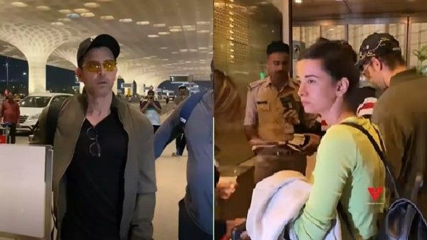 VIDEO: गर्लफ्रेंड सबा आजाद और बेटों के साथ नया साल सेलिब्रेट करने निकले ऋतिक रोशन, एयरपोर्ट पर ऐसे लुक में हुए