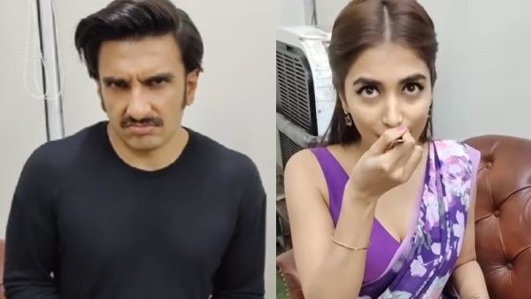 Ranveer Singh ने की Pooja Hegde की ये चीज चुराने की कोशिश, एक्ट्रेस ने कर दी ये हालत, वीडियो वायरल