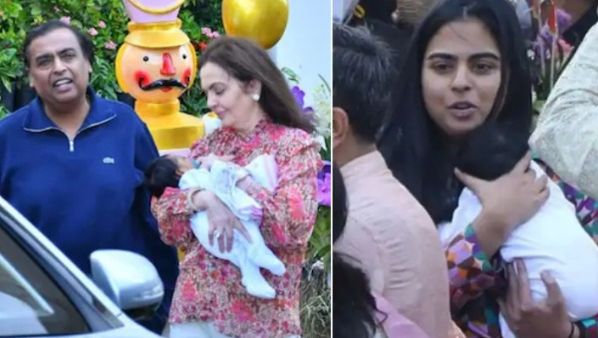 जुड़वा बच्चों को लिए पहली बार भारत लौटीं ईशा अंबानी, विराट-अनुष्का की तरह नहीं छुपाया बच्चों का चेहरा