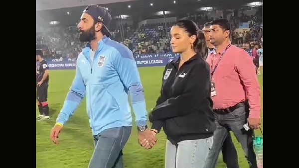 स्टेडियम में रोमांटिक हुए आलिया और रणबीर, मैच के बाद बीच मैदान में क्यूट कपल ने किया कुछ ऐसा कि..
