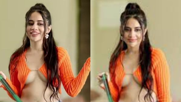 Urfi Javed Video: उर्फी जावेद के हाथ लगा नारंगी कपड़ा, काट-छांट कर बना दी ऐसी ड्रेस कि मचा कोहराम!