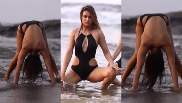 Nia Sharma Boldest Video: ना के बराबर कपड़े में दरिया में ऐसी झूमी ये हीरोइन, जब झुकी तो...
