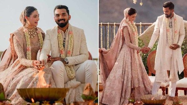 पति K.L. Rahul संग पोज करती अथिया शेट्टी के वेडिंग डायमंड रिंग ने खींचा सबका ध्यान, आप भी देखें