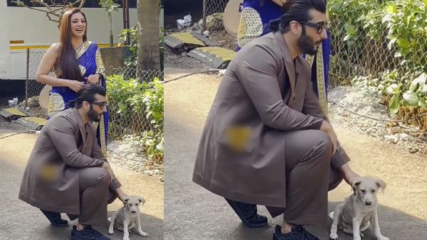 तब्बू के साथ पोज देते हुए अर्जुन कपूर ने स्ट्रीट डॉग के साथ की ऐसी हरकत, वायरल हुआ वीडियो