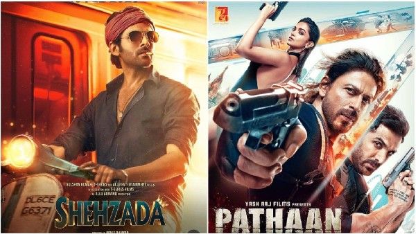 कार्तिक आर्यन की Shehzada ने शाहरुख खान की Pathaan को पछाड़ा, लेकिन फैंस बोले- लाइक्स के मामले..