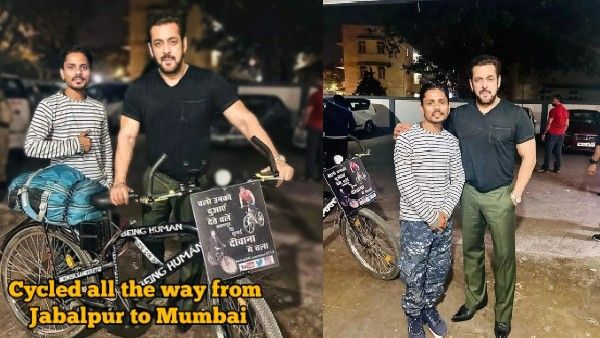 1100 किमी साइकिल चलाकर सलमान खान से मिलने पहुंचा शख्स, जानें फिर क्या हुआ