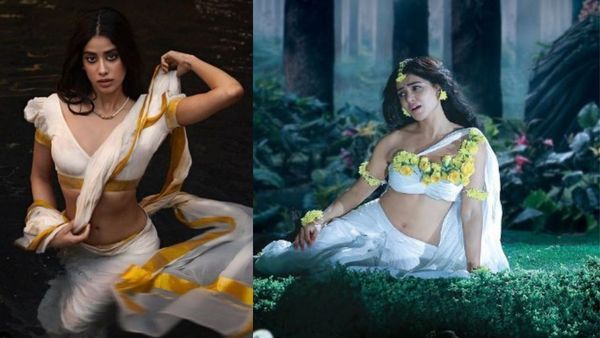 Janhvi Kapoor to Samantha सफेद साड़ी में इन हसीनाओं ने ढाया कहर, देखें तस्वीरें!