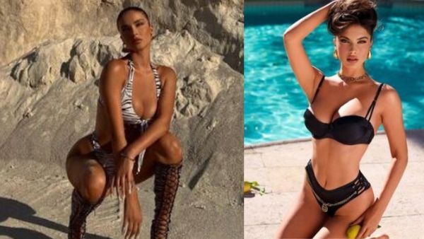 गाउन नीचे खिसका, बदन पर सांप लपेटे नजर आई ये हसीना, लोग बोले- 'Sexually attractive'!