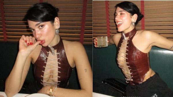 Dua Lipa: डोरियों से बंधे छोटे से टॉप में बदन दिखाती नजर आईं ये हसीना, लोग बोले: 'ब्यूटी बॉम'!