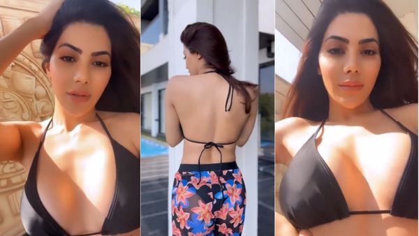 एक बार फिर Nikki Tamboli ने छोटी सी ब्लैक बिकिनी पहन फैंस को किया मदहोश, देखें वीडियो