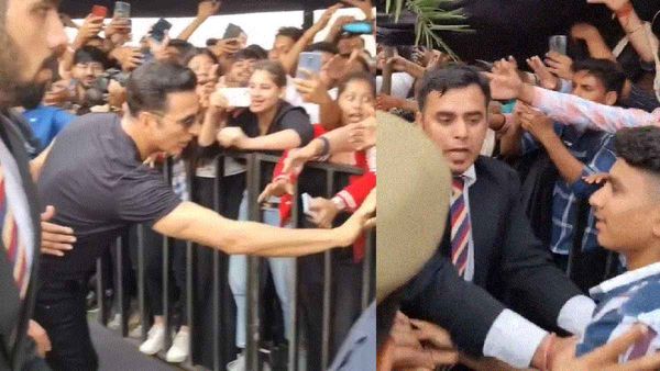 Akshay Kumar के फैन ने तोड़ी सुरक्षा, बैरिकेडिंग पार करते हुए की ऐसी हरकत, सेक्योरिटी गार्ड ने..