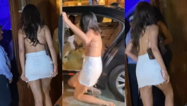 Boldness Overloaded: देर रात पार्टी करने के लिए बैकलैस लुक में हर हद से गुजरी ये हसीना, जैसे ही गाड़ी से निकली