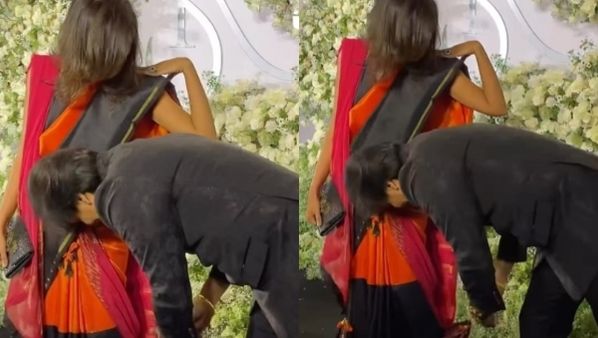 VIDEO: भरी महफिल में ऐश्वर्या राय बच्चन के एक्स ने संभाली पत्नी की साड़ी, वायरल हो रहा है ऐसा वीडियो