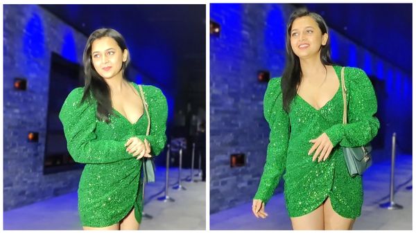 Tejasswi Prakash ने पहनी इतनी नन्हीं सी ड्रेस, डीपनेक ड्रेस में दिखीं काफी अनकंफर्टेबल