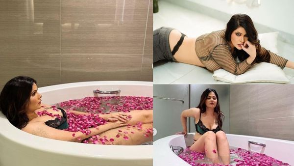 रेड हॉट बिकिनी पहन बाथटब में नहाते Aabha Paul ने पार की सारी हदें, फैंस हुए पानी पानी!