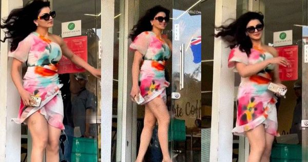 Urvashi Rautela की शॉर्ट ड्रेस हवा में उड़ते ही दिखा कुछ ऐसा, लोग बोले- 'लेग्स पे किसी ने बाईट किया है?'