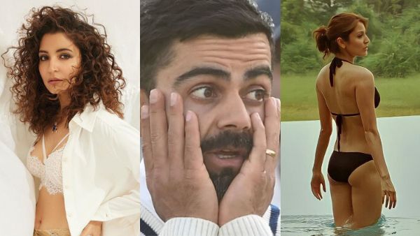 अनुष्का शर्मा ने शर्ट के बटन खोलकर दिखाई ब्रालैट, विराट कोहली के दिल में लगी आग...