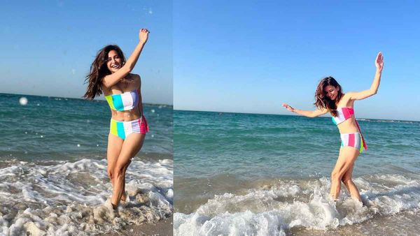 Kriti Kharbanda- रंग बिरंगी बिकिनी पहन पानी में मस्ती करतीं दिखीं एक्ट्रेस, लोग बोले- हॉटनेस अलर्ट!