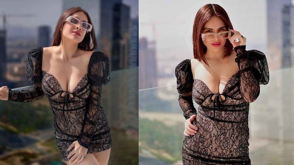 Neha Malik- भोजपुरी एक्ट्रेस ने आगे की ओर झुक झुककर दिए बोल्ड पोज, क्लीवेज लुक दिखाने के लिए की ऐसी..