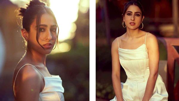 Sara Ali Khan- व्हाइट ड्रेस में घूम घूमकर सारा ने दिए ऐसे पोज, हॉटनेस पर मर मिटे फैंस!